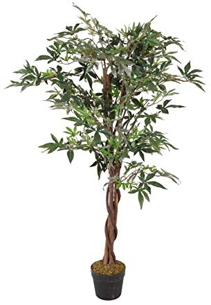 Kunstpflanze Ahorn im Blumentopf - 115 cm - Deko Pflanze Zimmerpflanze künstlich Kunstbaum