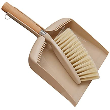 BESTonZON 1 Set 2 Pezzi Paletta da Tavolo Paletta per La Pulizia All'aperto Scope da Tavolo Paletta Piccola Padella per Scopa a Mano Mini Scopa Portatile L'animale Domestico Spazzatrice