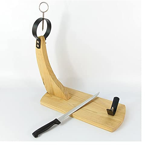 QTBH Ham Stand 1pc Ham Rack Wood for Home Barbecue，Restaurant Home Kitchen Accessories, Size: M, L Ham Holder Stand (Size : A)