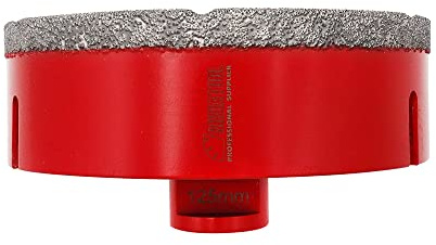 SHDIATOOL Diamant-Kernbohrer, Lochsäge Durchmesser 125MM 5 M14 Gewinde vakuumgelötet für Beton, Granit, Marmor, Porzellan, Fliesen, Mauerwerk, Ziegel