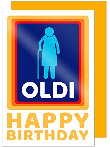 Edition Seidel Premium Geburtstagskarte mit Umschlag. Glückwunschkarte Billet Happy Birthday Humor Lustig Frau Oldi (G3412 SW023)