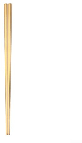 Eco Friendly Metal Cutlery Set Color Alloy Titanium Plated Stainless Steel Chopsticks Durable and Long Lasting(Gold)