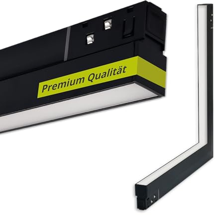 INNOVATE MagPro48 1 Phasen Schienensystem Eckleuchte Magnetschiene [1250lm Vertikal CRI90 3000K] Schienensystem Lampen LED Deckenlampe I LED Lichtleiste Deckenlampen Magnetschiene Deckenbeleuchtung