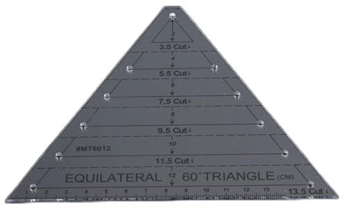 Acryldreieck Hochtransparentes Dreieckslineal, Dreiecks-Quiltlineal Originalmaßstab Schneiderlineal Zum Quilten