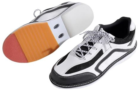Fooceoute Bowling Shoes,Bowls Shoes For Men,Lawn Bowling Trainers,Ladies Bowling Shoes,Lightweight Breathable,Leather,Comfortable Lightweight,Casual Fashion,For Bowling Indoor And Outdoor