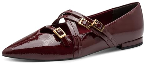 Tamaris Damen Ballerina Vegan rot 37