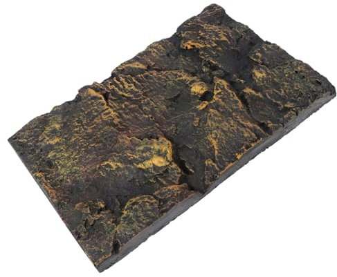 BESPORTBLE Plaque Décorative Matériau PU pour Terrarium De Reptiles Fond Réaliste pour Aquarium Tortue Et Serpent Panneau De Décoration Polyvalent pour Habitat Naturel