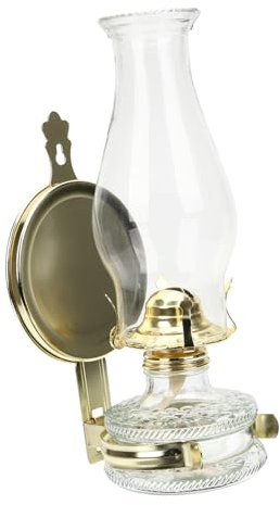 Cabilock Lampe à Pétrole Rétro Éclairage d'urgence en Verre Transparent pour Salon et Chambre Décoration Intérieure