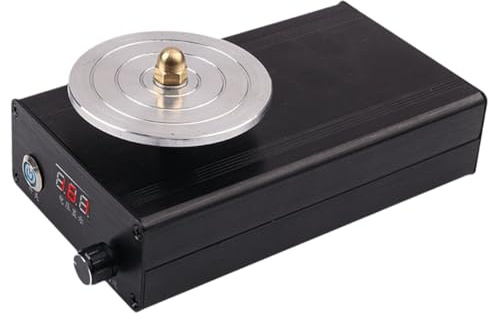 Agwuoetr Aiguiseur Électrique de Couteaux Cutter Quick Sharpener Diamètre 70mm Mini Meuleuse 0-3000 TR/Min Prise EU-Plug