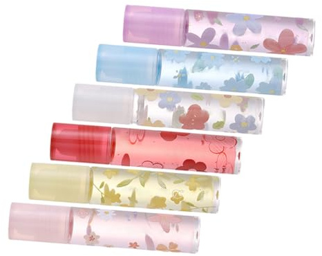 LRXIYODE 6 Stück Lippenöl 6,3 Ml Feuchtigkeitsspendend Nicht Klebend Farblose Lippenpflegeöl Für Frauen Tragbar Und Pflegend Lippenbalsam Für Hauttypen