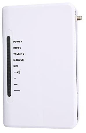 Phefop 4G GSM Terminale Wireless Fisso, Gateway GSM Desktop VOIP con Slot della Scheda SIM, Porta RJ11 per Telefono Analogico, Registro Tariffario, Ufficio, Negozio, ID Chiamante di (Spina europea)