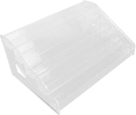 Organisateur de Vernis à Ongles Transparent à Clip, Acrylique, Démontable | Présentoir à Plusieurs Niveaux, Installation Facile, pour Coiffeuse et Table de Chambre, Lot de 1