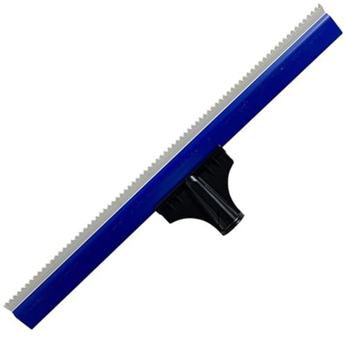 Xiciki Epoxy Floor Squeegee, Cement Self-Leveling Tools, Large Floor Flag Squeegee, 40cmSoft Rubber Notched for Epoxy Self-Leveling Cement Floor Coating