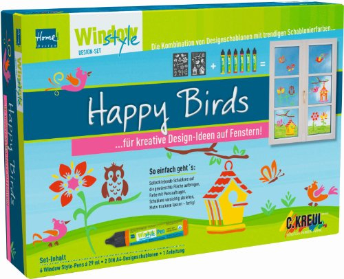 C.Kreul 74986 - Window Style Pen Set Happy Birds