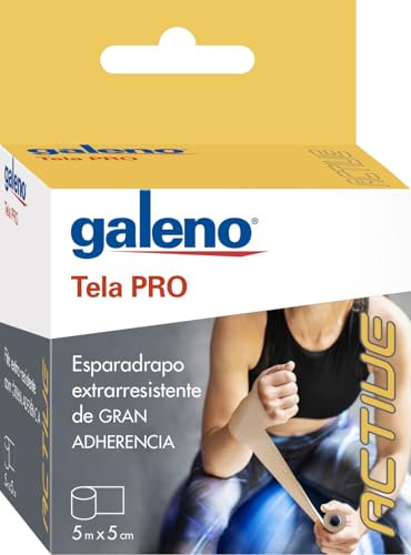 Esparadrapo Tela PRO Color Piel 5 m x 5 cm | Extra Resistente y Alta Adherencia | Inmovilización y Fijación Segura | Vendaje Funcional y Deportivo