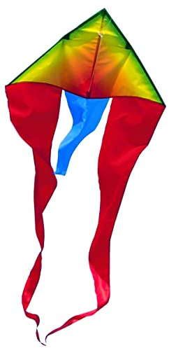 CIM Kinder-Drachen - F-Tail Rainbow MUSTHAVE - für Kinder ab 3 Jahren - Abmessung: 80x185cm - inkl. 40m Drachenschnur