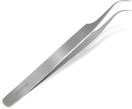 Zeckenpinzette Zeckenzange Pinzette Spitz Edelstahl für Fremdkörper 11,5 cm | Zeckenentferner für die Entfernung von Zecken bei Haustieren