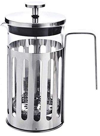 Cafetiere French Press Coffee Tea Maker with Stainless Steel Plunger Coffee Maker with Heat Resistant Glass for Home and Office (350ML)