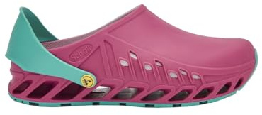 Scholl Evoflex - Sabots Sanitaires Professionnels pour Homme ou Femme, Ultra Légers et Confortables, avec Sangle Réglable, Semelle Antidérapante, Semelle Intérieure en Mémoire Amovible avec Doublure Antibactérienne
