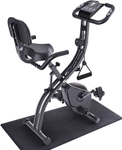 Sportneer Heimtrainer Fahrrad Klappbar – Ergometer Heimtrainer mit 16 Magnetische Widerstandsstufen, Spinning Bike Indoor mit Pulssensor, Ergometer Klappbar für Indoor Cardio Workout