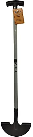HEAVY DUTY | Edging Knife | Gardening Edge Cutter | Boarder Edger Design | Lawn Edging Tool | Half Moon Lawn Edger | Sidewalks, Driveways, Gardens | Carbon Steel | 920mm