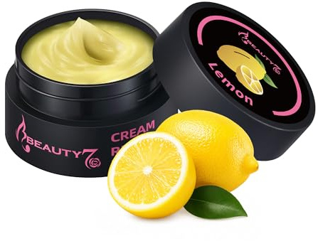 Beauty7 Wimpernkleber Entferner Cream Wimpernverlängerungslöser Gelb Wimpernkleber Lösemittel wimpern extension Entferner Remover Cream Kleberentfernung für Volumenwimpern 5ml Duft: Zitrone