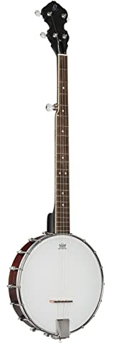 Ortega Guitars Americana Series Banjo – Open Back – 5 Saiten, Akustisch – Remofell, Mahagoni, Whiskey Burst Finish (OBJ150OP-WB)