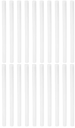 PATIKIL Humidificador Algodón Filtro Barra, 20uds Recarga Barra Filtro Mechas Reemplazo para USB Mini Humidificadores Portátiles Difusor (6.89'' x 0.39''), Blanco
