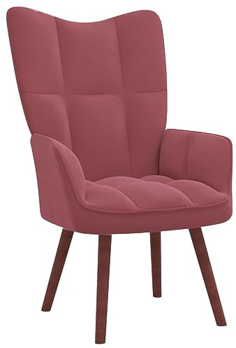 ZQQLVOO Sessel Wohnzimmer Lounge Sessel Küchenstühle Relaxsessel Rosa Samt Geeignet für Wohnzimmer Schlafzimmer Esszimmer