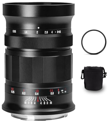 Meike 25mm F0.95 X-Mount APS-C Manueller Fokus große Blende Prime Objektiv für Fujifilm Fuji X-Mount Kameras X-T1 X-T2 X-T3 X-T4 X-T5 X-T10 X-T20 X-T100 X-T200 XPro1 X-S10