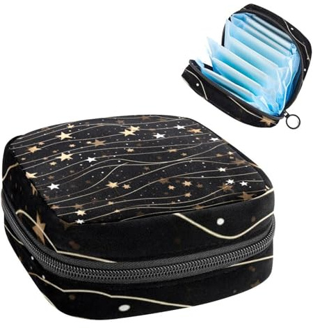 Borsa mestruale,Sacchetto di immagazzinaggio del tovagliolo sanitario,Porta tamponi per borsa, G25b3wg3yzj, 4.7x6.6x6.6 in, Comodi