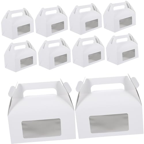 SEWOART 30stücke Teiliges Gable Boxen Mit Fenster Hochwertige Verpackung Für Geburtstagsfeiern Backwaren Und Große Für Kuchen Kekse Und Party-leckereien