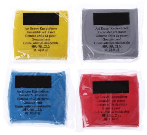 Geknetete Gummi-Radiergummis, Mischung, Mehrzweck-Radiergummi, knetbarer Kunstradierer zum Zeichnen, Verblenden, Schattieren, rosa Radiergummis