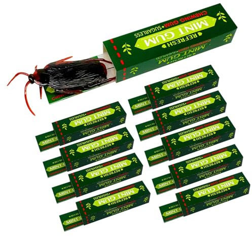Streichkaugummi 10 Stück Lustige, Gruselige Und Realistische | Kakerlaken Streich Gadgets für Halloween, Weihnachten, Aprilscherze, Geburtstage, Erwachsene, Kinder und