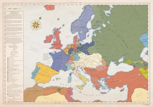 Europa 1815, Historische Karte (100x70cm)