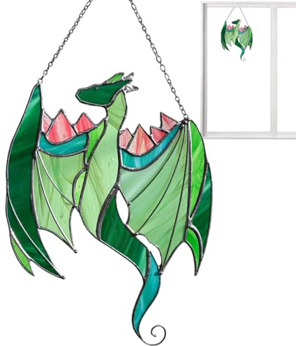 Dragon Home Decoration Stained Dragon Dragon Ornament for Window Stained Dargon Design Ornament Hanging Acrylic Dargon Decoration
