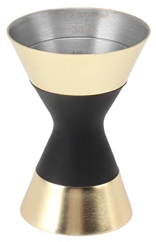 Jigger per Bartending, Jigger Doppio Cocktail Giapponese, Jigger di Misurazione in Acciaio Inossidabile 304, con Misurazioni OZ All'interno, Facile Versamento per Elegante e