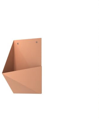Moranduzzo - Jardinera Arlecchina moderna de pared de chapa galvanizada, diseño Roberto Giacomucci, huerto vertical interior/exterior, Made in Italy, línea Signora Flaim (Beige Red, SX 31 x 21 x 44 cm