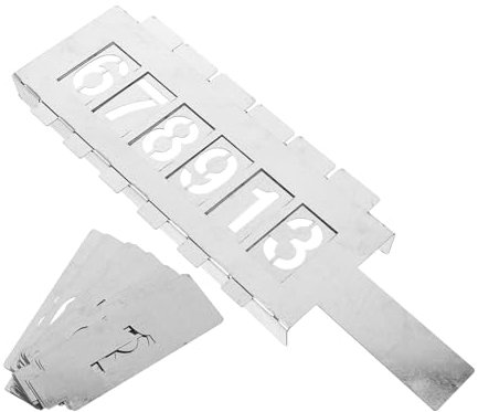 NUOBESTY 1 Ensemble Set de Gabarits Numériques Réutilisables pour Peinture Spray Modèles de Chiffres Creux pour Projets Artistiques Décoration Intérieure