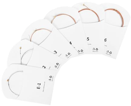 HAMPPLIES 6stücke Folk Gitarrensaiten Metall Gitarrensaiten Ersatz Zubehör Für Akustikgitarre Mit Klarem Klang Und Robustem Material