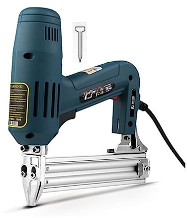 Herramientas de pistola de clavos eléctrica, pistola de clavos for carpintería, pistola de grapas for muebles de un solo uso/uso doble, clavadora y grapadora eléctrica de 2000W(Generation 2)