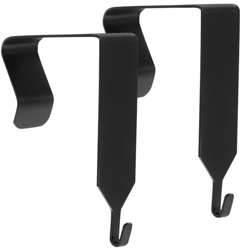 MUELODSIC 2 pezzi Ganci Appendini Porta in Resistente Organizer Salvaspazio da Appendere Oltre la Porta per Cappotti Asciugamani e Cappelli Facile Installazione Senza Trapano per Bagno e