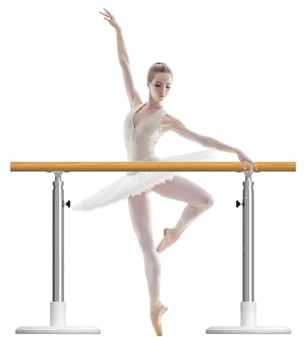 Barra de Ballet portátil para Adultos en casa, Base Resistente de Acero Inoxidable, Altura Ajustable, Equipo de Entrenamiento de Equilibrio y Estiramiento.