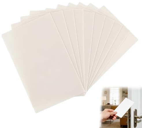 EUYKQNOI 10 Stück Türfallen Öffnungskarten,0,35 Mm Set, Profi Plastikkarten Öffnungswerkzeug, Schloss Türöffnung Karten,Schlüsseldienst Türfallengleiter,Kein Zuschneiden Erforderlich