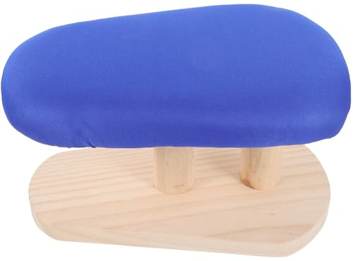 VICASKY Planche à Repasser à Épaules Allongée Antidérapante pour Vêtements, Tabouret de Repassage en Bois Courbé, Accessoire Maison Pratique pour Repassage Précis des Manches et Petits