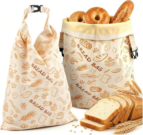 YOOULIT Sac à pain en cire d'abeille