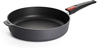 Woll Diamond Lite Hochrandpfanne, Ø 28 cm, 7 cm hoch, mit abnehmbarem Stiel - Geeignet für Ceran, Gas, Elektro, Halogen - nicht induktionsgeeignet, Aluminiumguss, Antihaft-Versiegelung, backofenfest