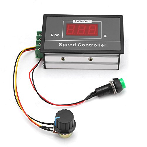 DC Motor Drehzahlregler, 6-60 V 12 V 24 V 36 V 48 V 30 A PWM DC-Motordrehzahlregler Regler variabler Drehzahlschalter Steuerplatine Start-Stop-Schalter