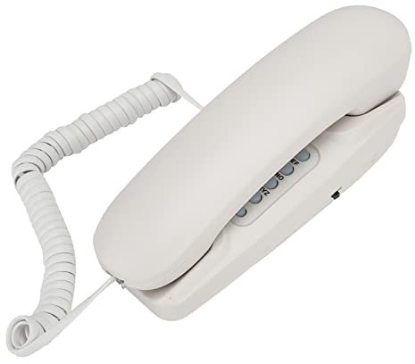 Garsent Corded Telephones, Hanging Landline Phone for Home, Office, Hotel, etc.(White)