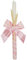 Bougie de baptême personnalisée – Cierge de baptême avec nom et date - Bougie de baptême decorée - Cierge baptismal - Modèlle Paris - Rose - Nenel